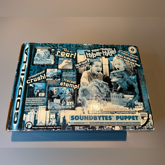 GODZILLA HAND PUPPET SOUNDBYTES Vintage Toy 1998 Figure Japan - Picture 2 of 14